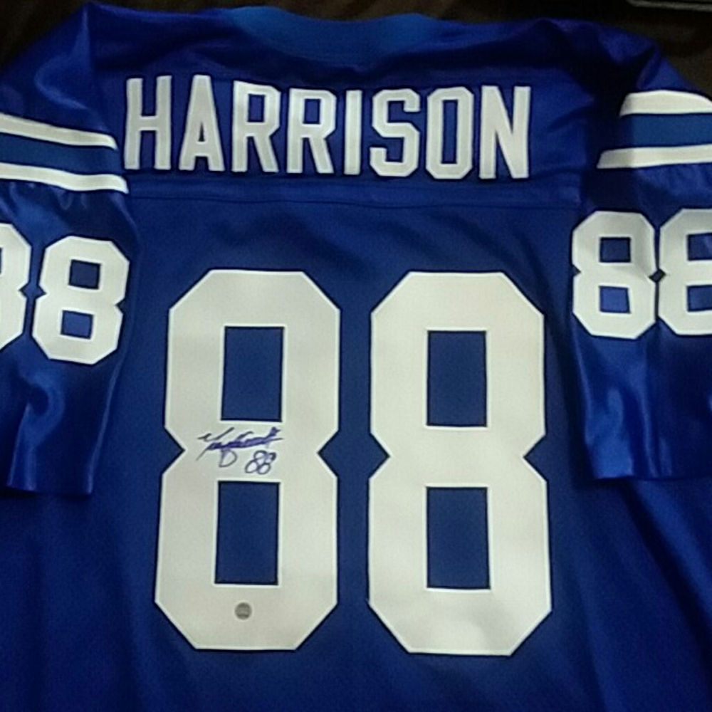 Autographed Hof Marvin Harrison Jersey